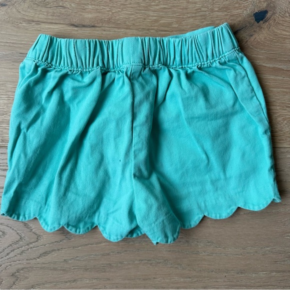 Crewcuts Factory Scalloped Hem Shorts Teal 6 - Picture 5 of 5